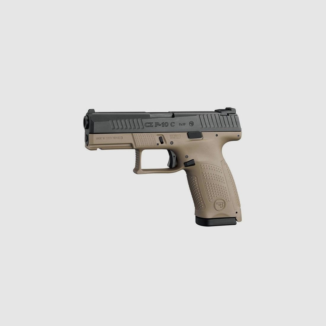 CZ P10 C pistool zwart / FDE Kal. 9mm, afbeelding 3 van 3