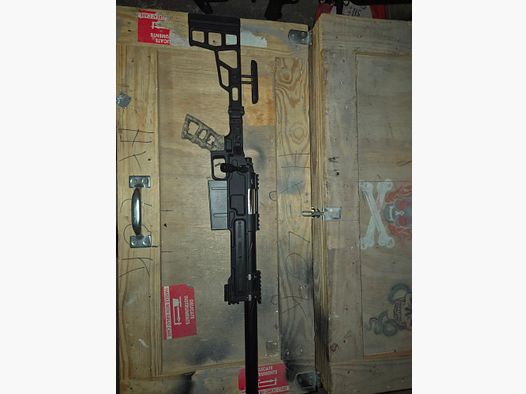 Novritsch SSG 10 A3 airsoft sniper rifle with accessories