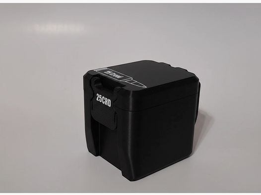 Filamelt ammunition box / 25 Creedmoor / 'folding / locking lid' / cartridge box, ammo box