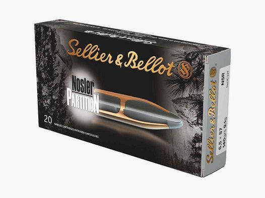 6.5x57 Nosler Partition 9.1g/140grs. Sellier & Bellot