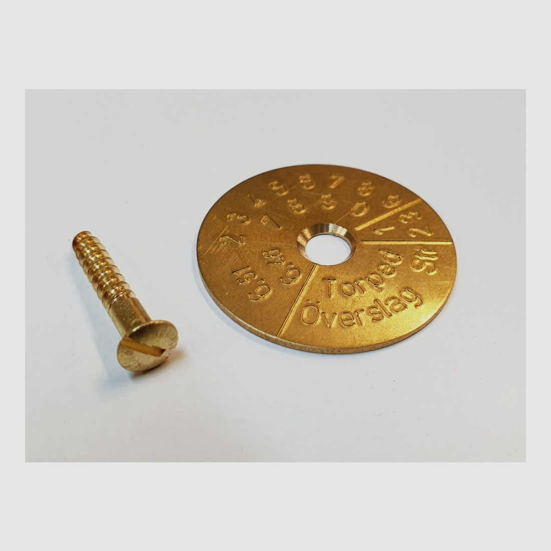 Schaftplakette Schwede Schwedenmauser M96 M38 Messing Diameterplakette