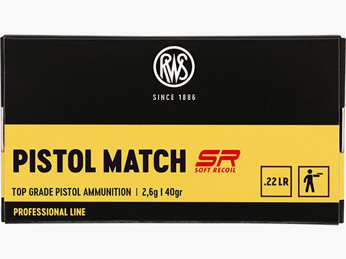 RWS PISTOL MATCH SR - .22LR - 50 PATRONEN