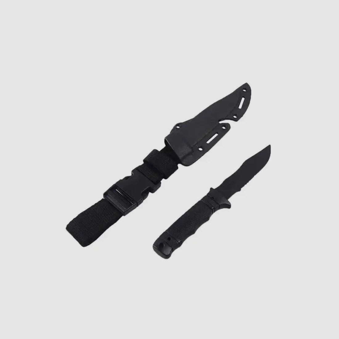 Training knife "Curved" with black sheath