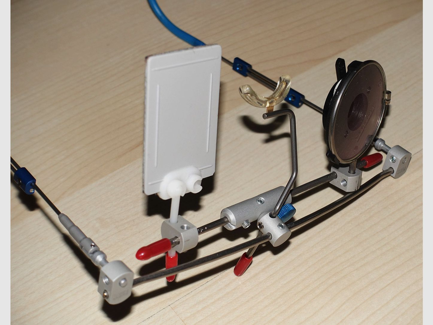 RESERVIERT! Profi MEC Schießbrille mit Knobloch Irisblende, Vario Lens 2 plus, usw., NP 600,-