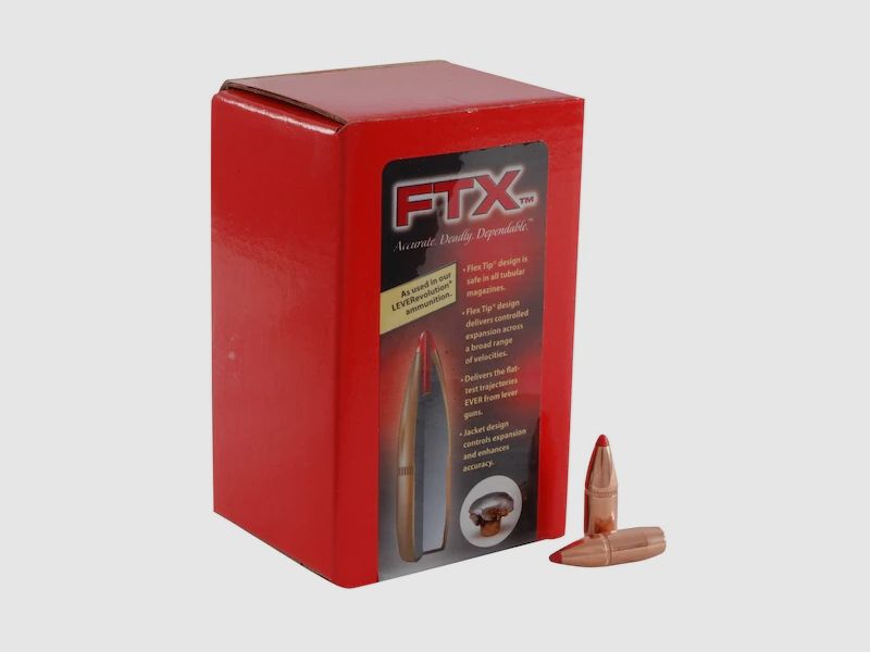 Proiettile Hornady .30/.308 (.30-30) FTX 160GR 100 pezzi