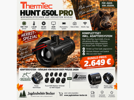 🍂 HERBST-SPEZIAL 🍂 ThermTec HUNT 650L PRO LRF High-End-Wärmebildtechnik zum Aktionspreis