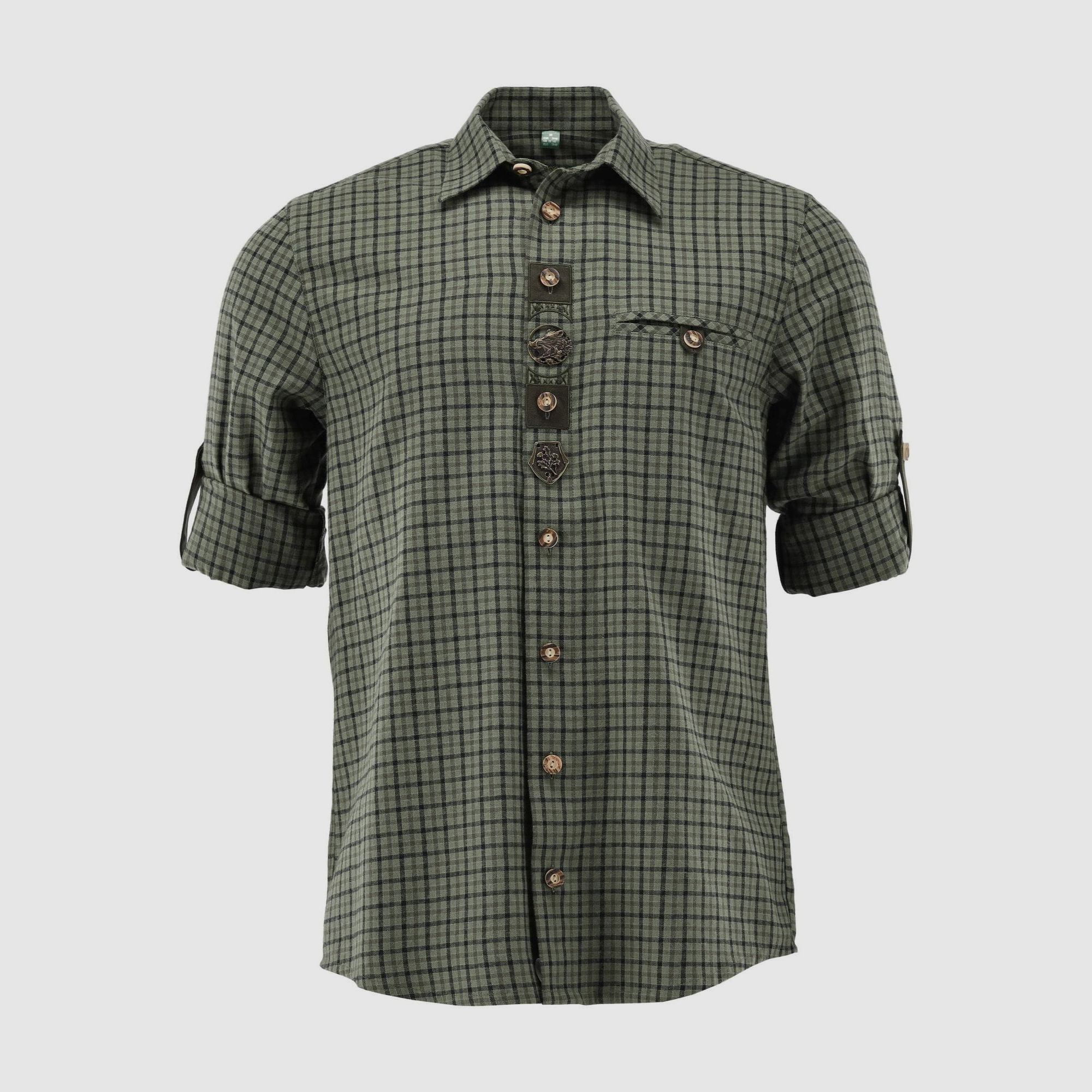 Camisa de caza tradicional de franela OS Trachten, imagen 1 de 3