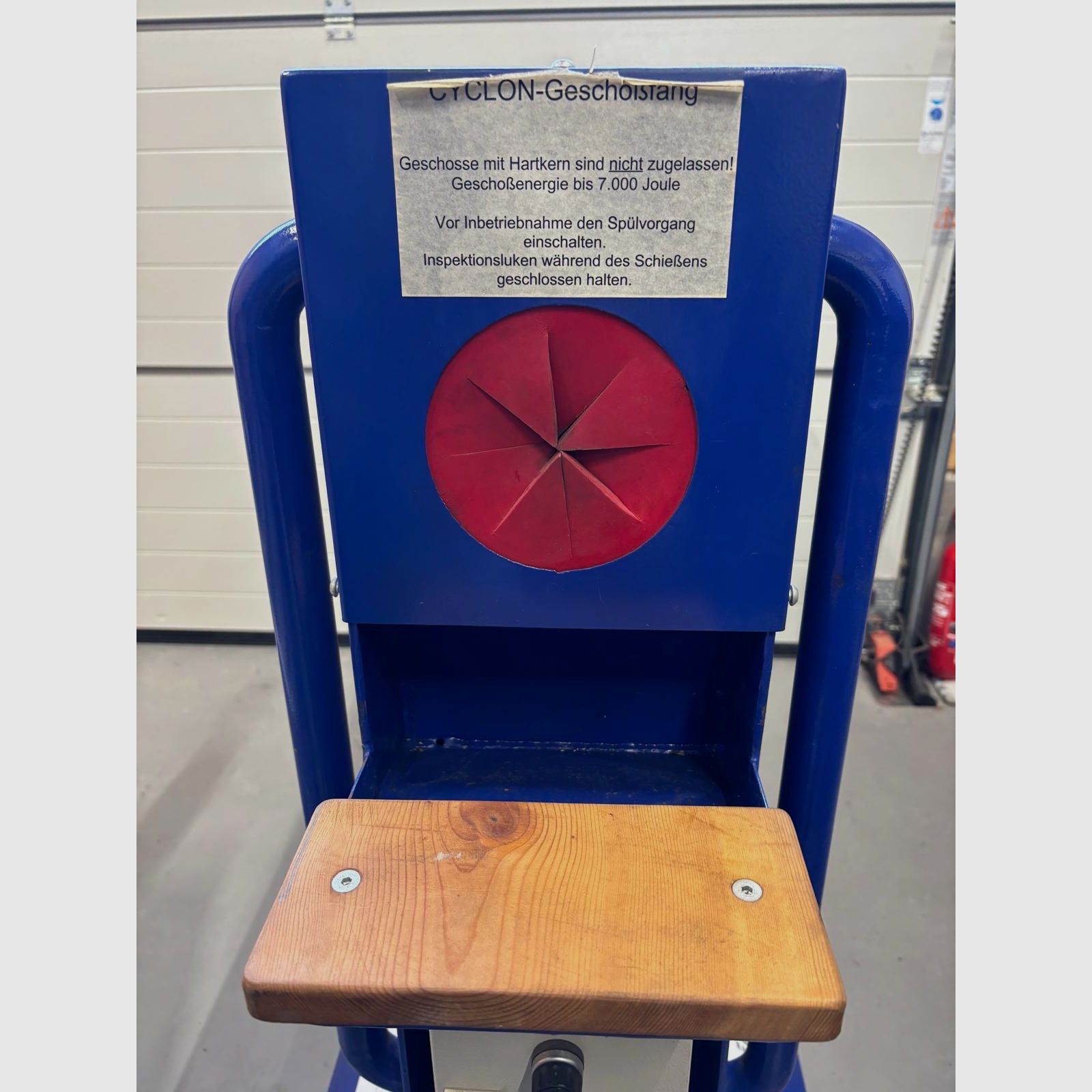 Schussfang Geschossfang 7000 Joule Prüfstand