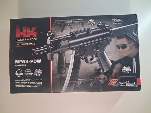 Heckler & Koch MP5 K-PDW CO2 luchtgeweer 4,5 mm BB – Blowback