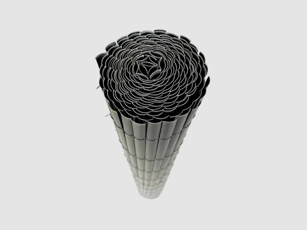 PVC Sichtschutzzaun einseitig grau 1,5 × 5 m mit Befestigungsset, Bild 7 von 16
