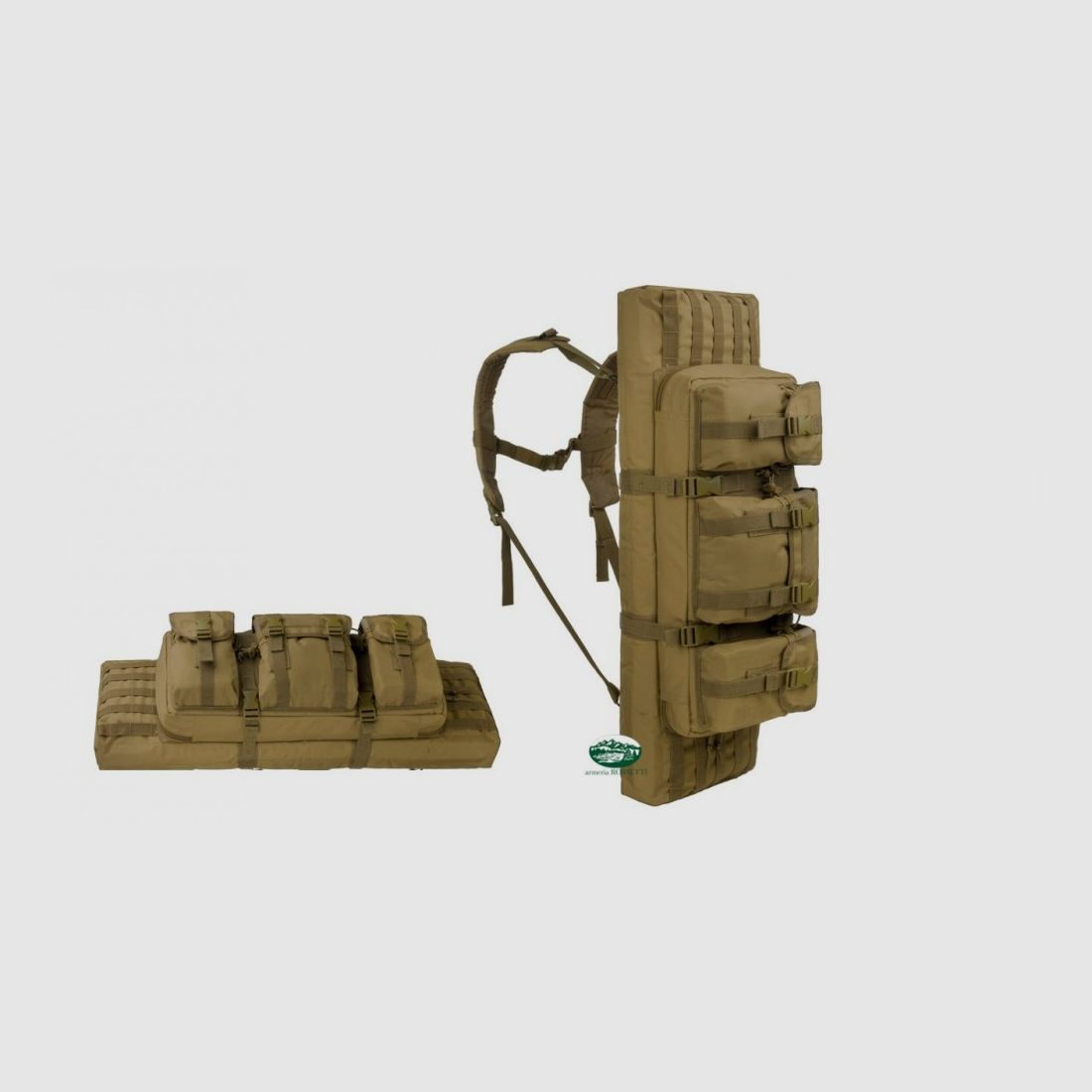 MILSPEC taktisches Holster 105 cm mit Coyote-Spaltschulter