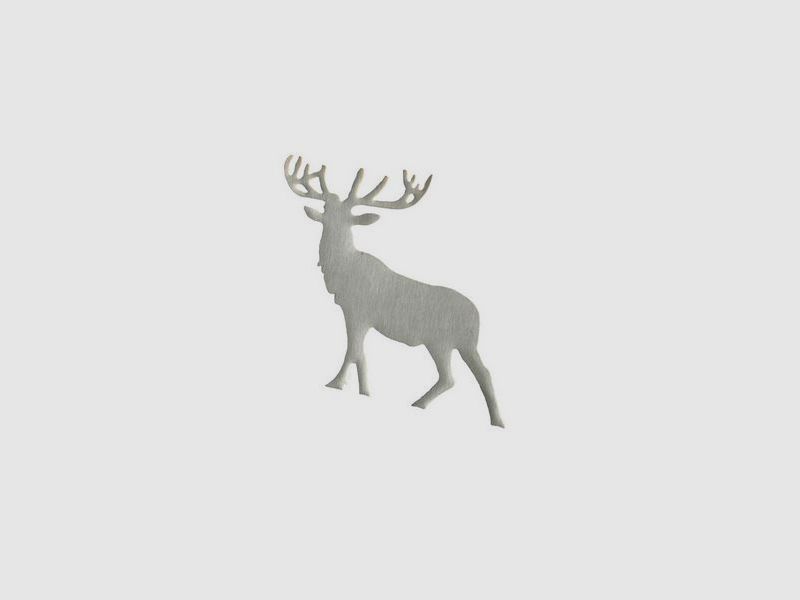 Adesivo per auto in acciaio inox con cervo nobile