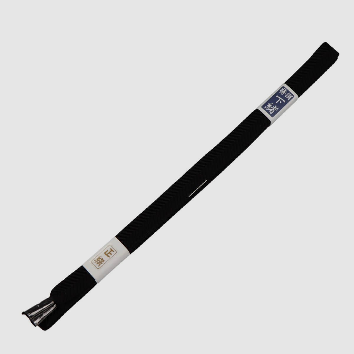 Sageo Sazanami Seide Japan schwarz fr Katana