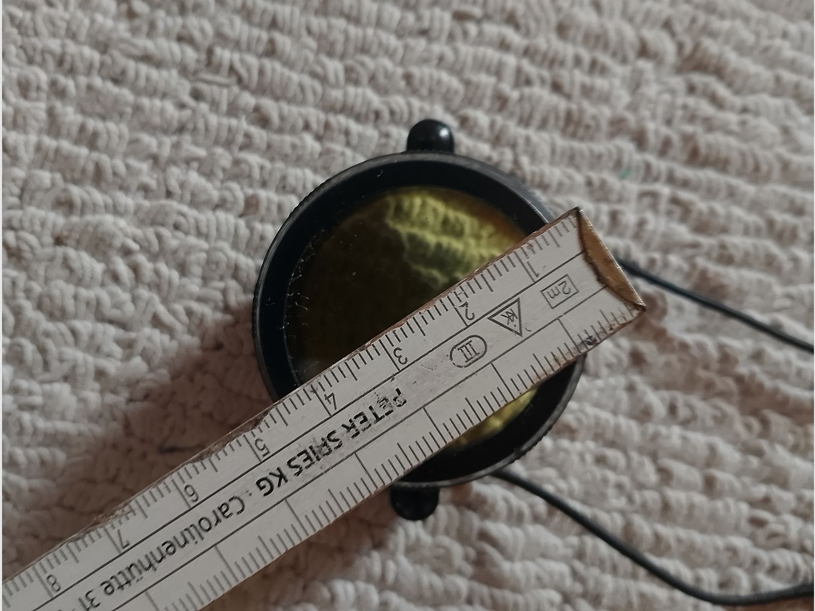 3 x Schutzkappen gelb klar Zielfernrohr Gummiband Kappen Fernglas Fernrohr Staubschutzkappen Okular Schutz Klarsicht