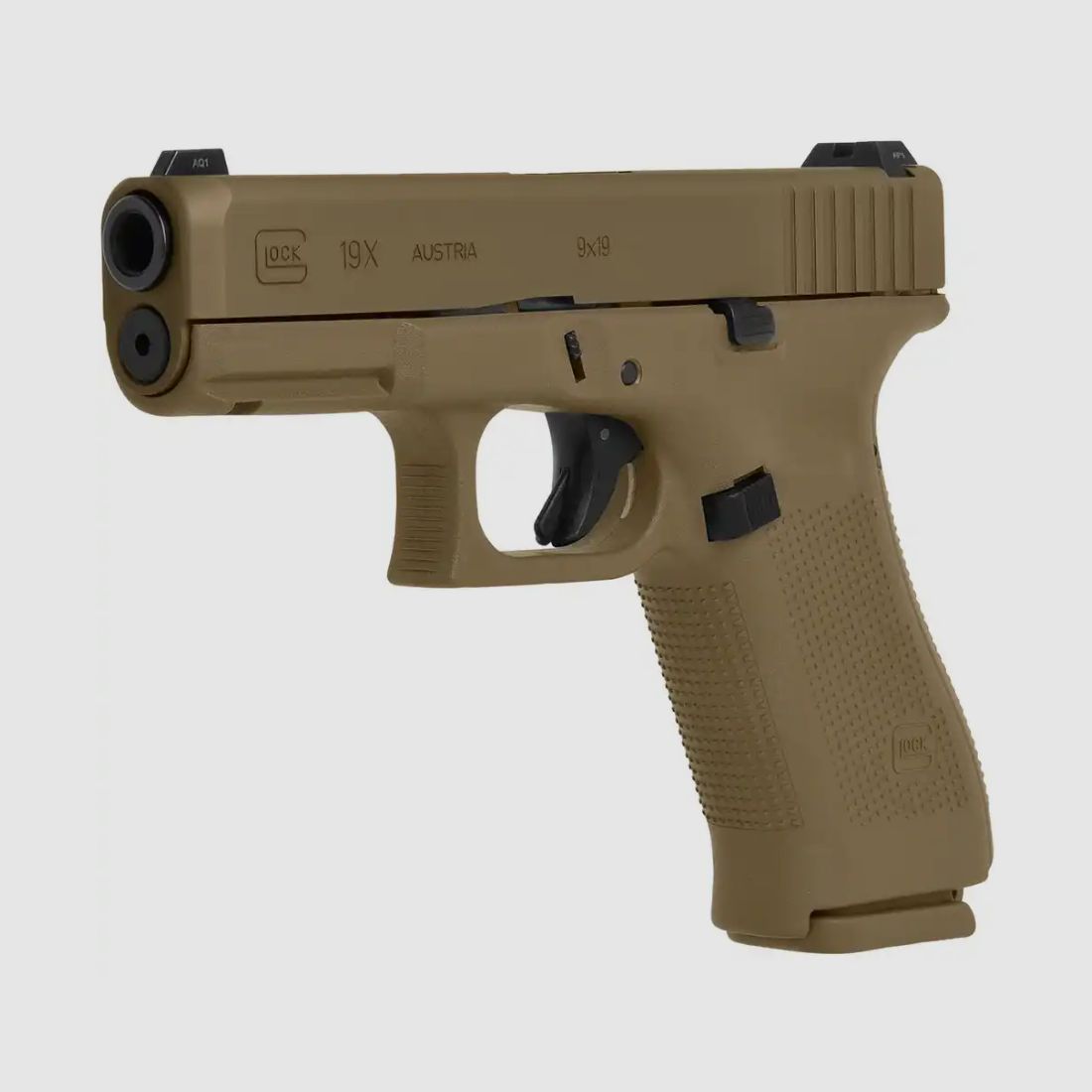 Glock 19X – 9mm Luger Pistol | Coyote Brown / Tan
