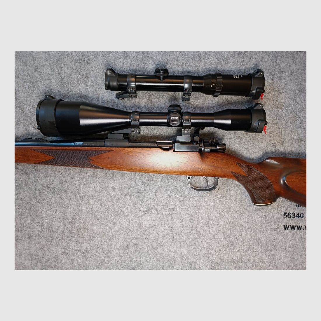 CZ BRNO Frankonia 98er Stutzen mit zwei ZF + Rückstecher Abzug