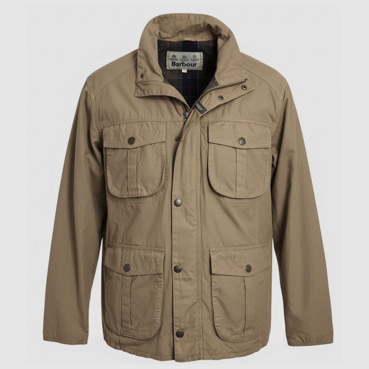 BARBOUR Washed Utility Herrenjacke Sand