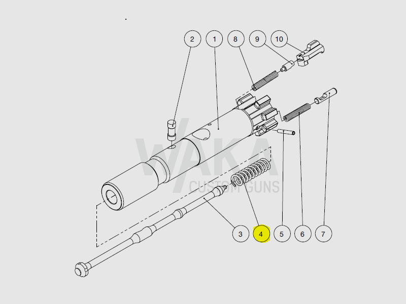 B&T drukveer voor ontstekingspen (geboord) voor APC223/300