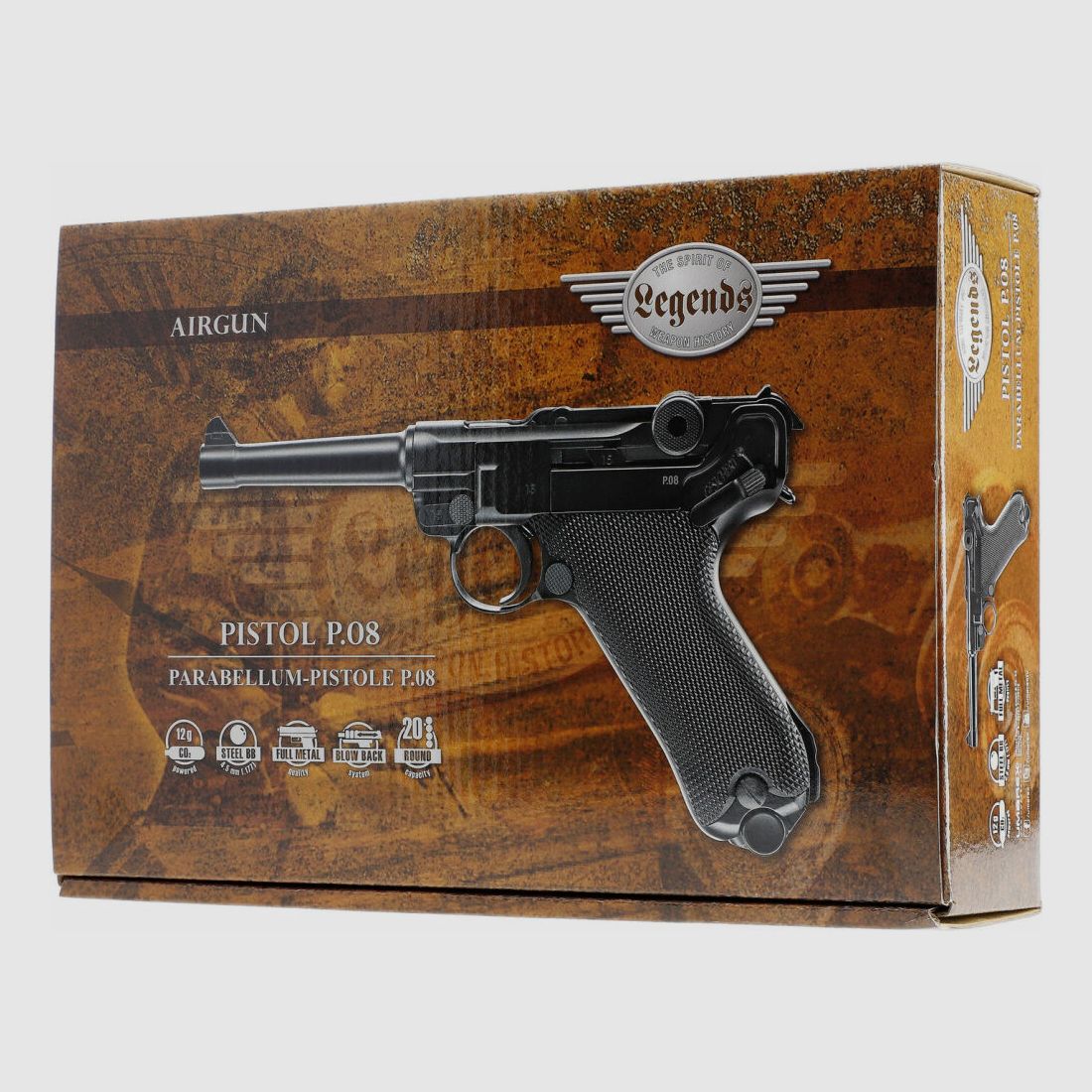 Umarex Legends Pistolet P08 4,5mm/.177
