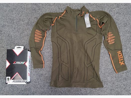X TECH Evolution sous-vêtement thermique à col montant zippé, manches longues