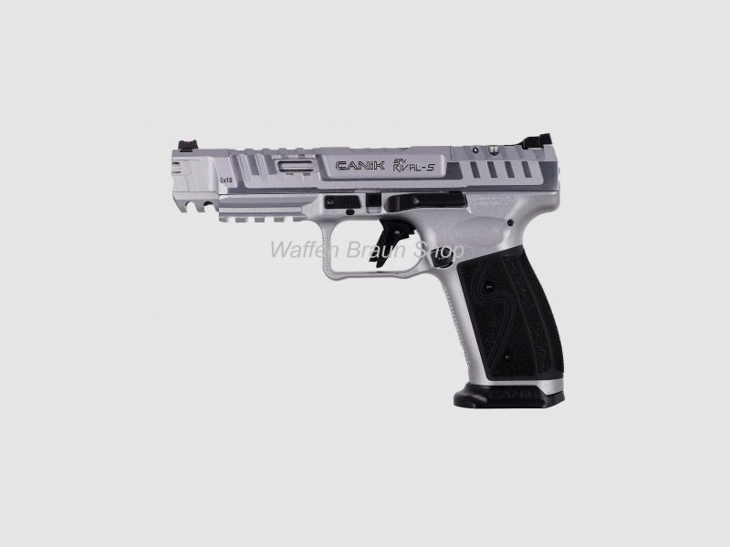 Canik TP9 SFx Rival-S, Kal. 9x19, SAO,Chrome, 18 Schuß, inkl. Ersatzmag.