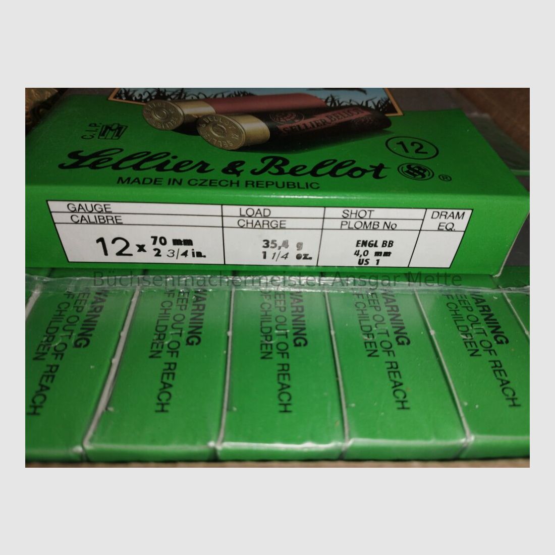 Sellier y Bellot S&B 12/70 4mm 35,4g 190 disparos 12/70 4mm 35,4g 190 disparos