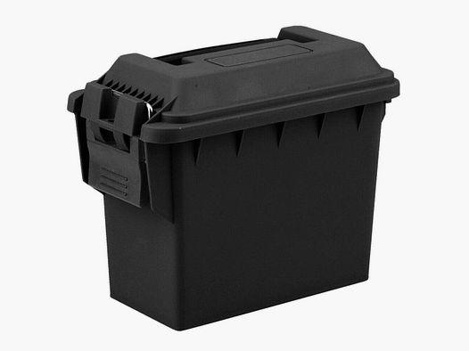 Scatola per munizioni in polimero nera 17,5x9x13,5 cm Tan