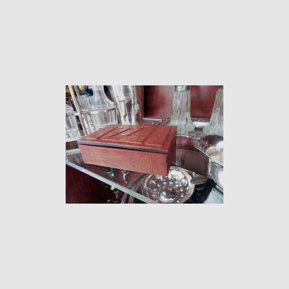 Zigarrenkiste Leder Habanos Zigarre Zigarillo Humidor Vintage