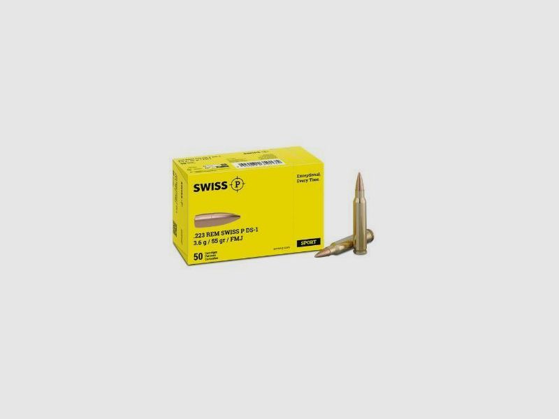 SwissP DS-1 .223 Rem FMJ 55 gr, image 1 sur 2