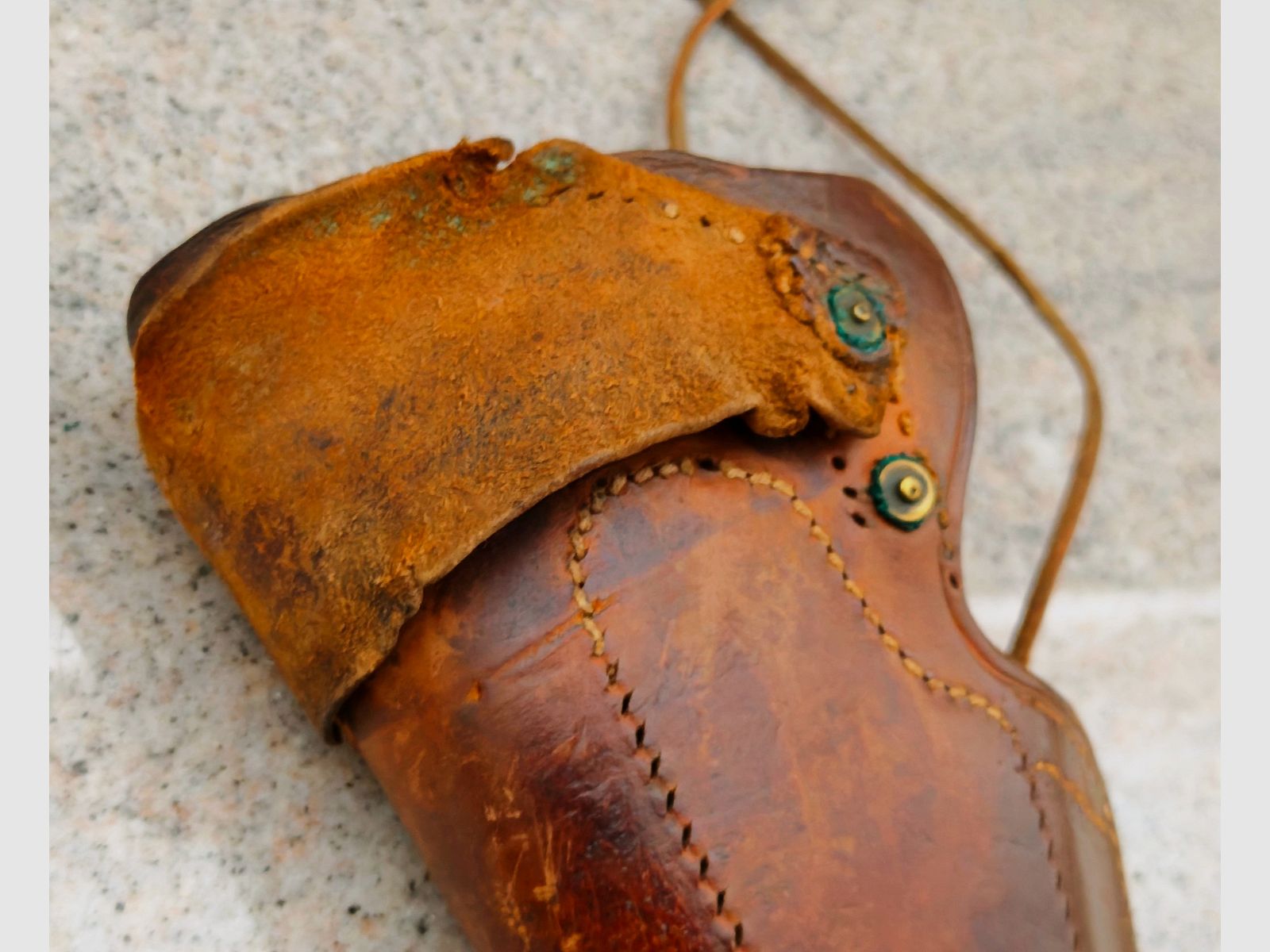 Old revolver holster