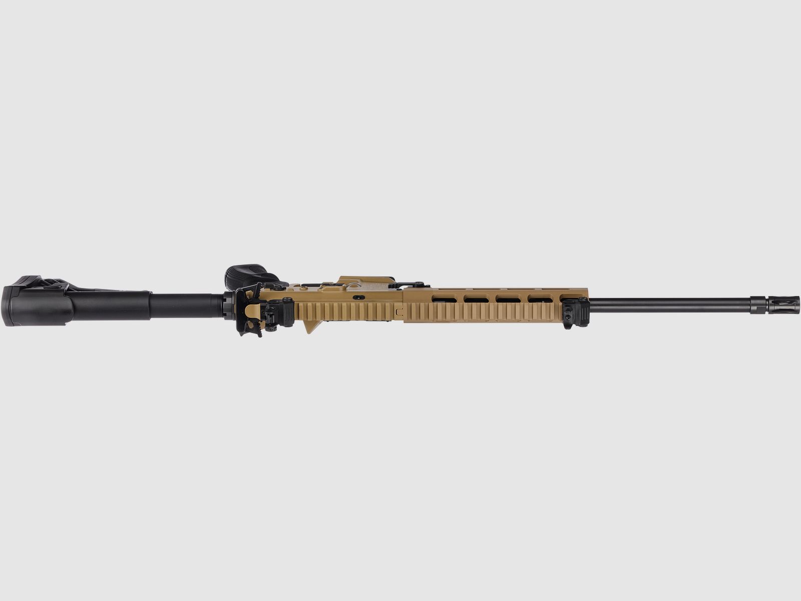 Haenel CR 223 M-LOK Handschutz Lauflänge 423 mm | Direktabzug | Handschutz kurz | Sandfarben | sportlich zugelassen, Kal. .223 Rem.