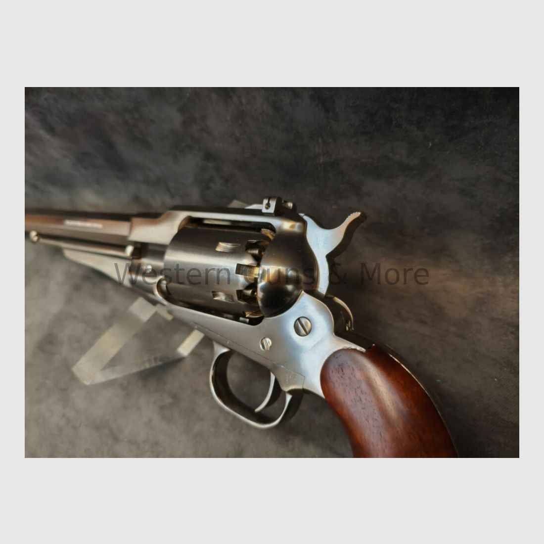 Pietta Perk.-Revolver Remington 1858 TEXAS BUFFALO Nickel-Finish Kaliber: 44 (BP)
