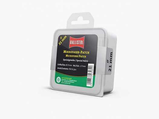 Ballistol Mikrofaser-Patch - 35 mm (ab Kaliber 7,5 mm) | 150 Stück