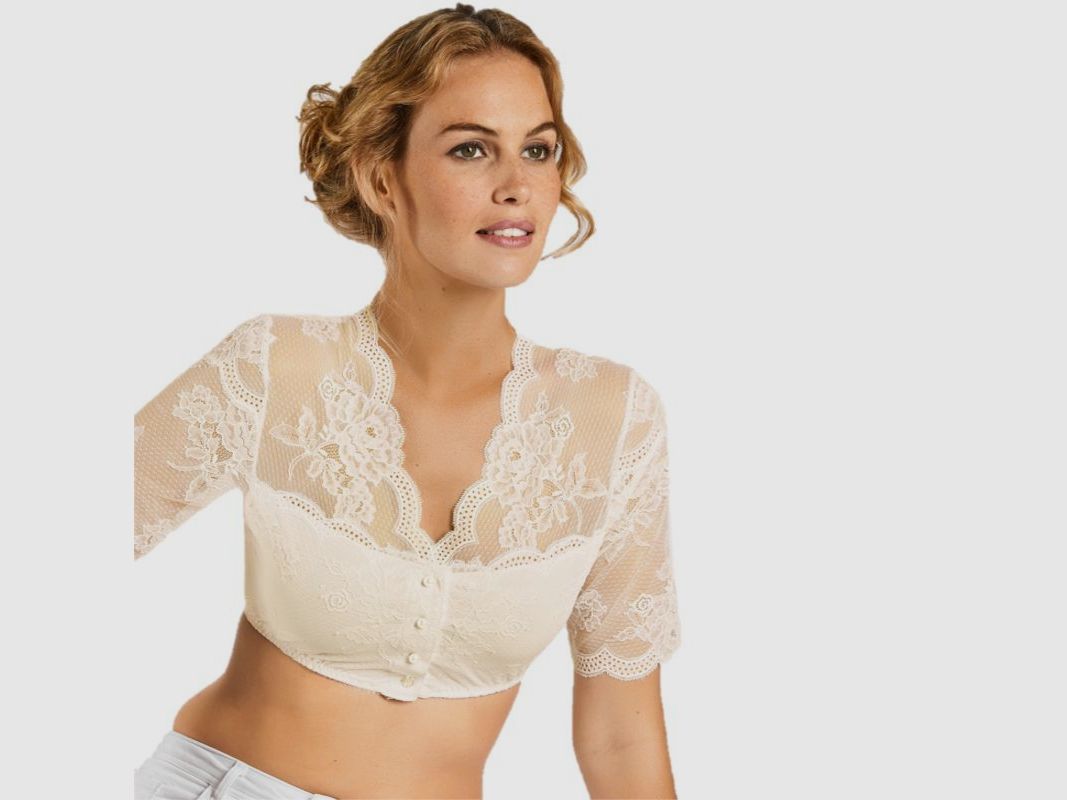 Nina de C. D. Blouse dirndl avec patte de boutonnage, image 2 sur 2