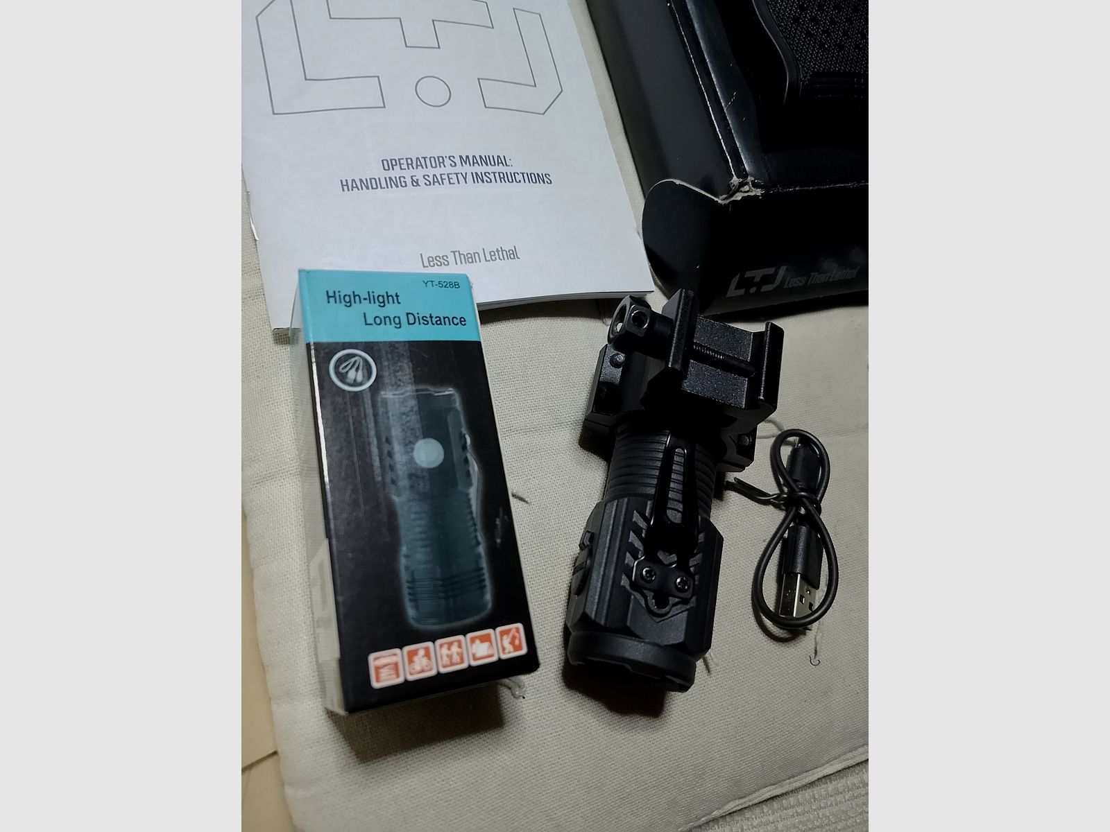 Alfa Ltj 1.50 RAM Paintball Markierer Cal .50 Set Kit Tactical Led Lampe Rubberballs CO2 Kapseln usw