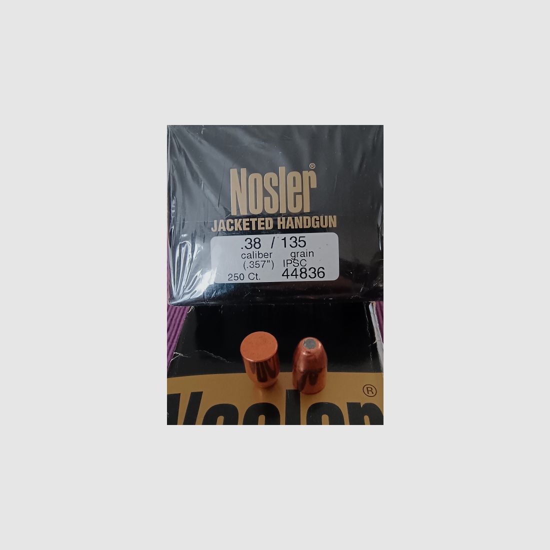 38 - 357er, Geschosse, 316 Stück, Nosler IPSC / Practical, .357, 135 Grain, ########################