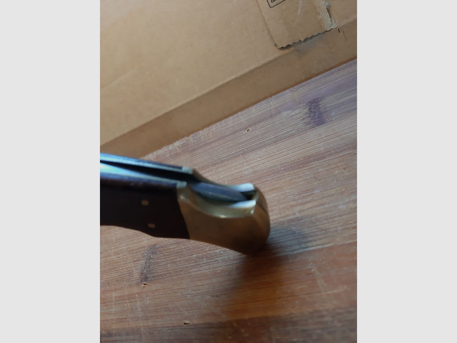 40 Jahre junges Herberts JAGDMESSER Klappmesser - CJH 207713  Mechanik TOP , schliff unsauber, Optik ( schmutzig )