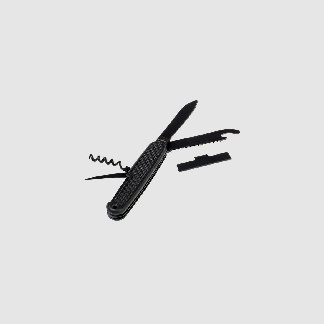 Bundeswehr Taschenmesser mit Hülle - Nachbau - Schwarz