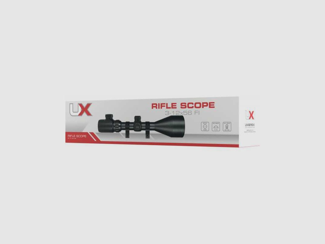 Umarex UX RS 3-12x56 DC-FI Zielfernrohr inkl. Montageringen Ø25,4 mm