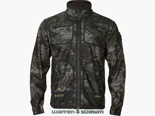 Chaqueta de forro polar reversible Härkila Kamko Noctyx AXIS MSP® Negro/Verde Sauce