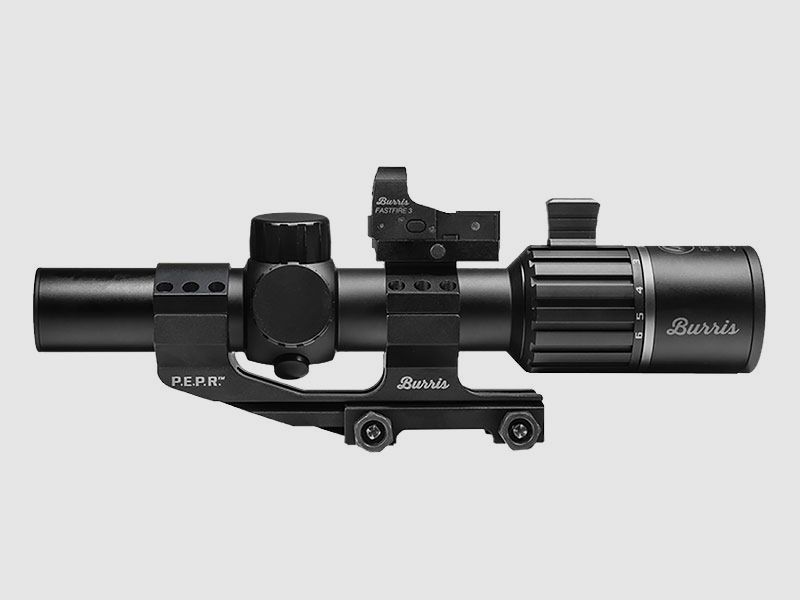 BURRIS RT-6 1-6x24 Paketpreis: ZF mit Ballistic AR-Absehen + Montage + Rotpunktvisier