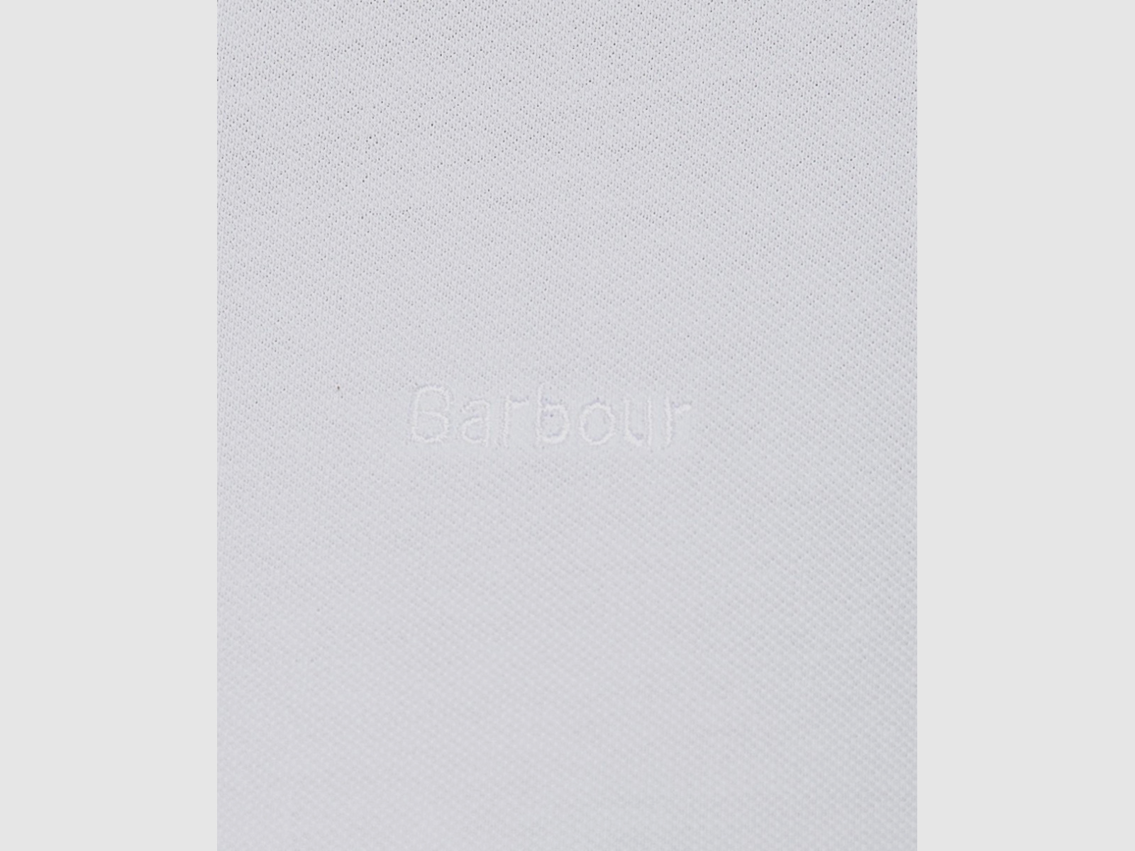 BARBOUR Portsdown Top Poloshirt Biały/ Srebrny Brzoza