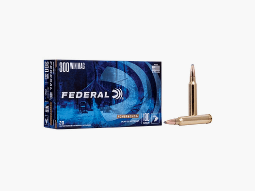 FEDERAL – 300 WIN MAG | JACKETED SOFT POINT | 180GR | POWER-SHOK | 300WBS