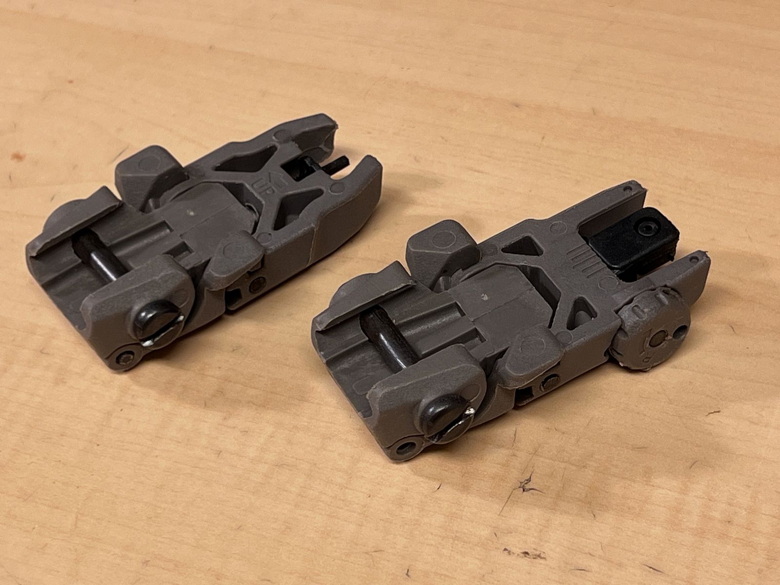 Flip Up Sights in Tan / Khaki made of polymer