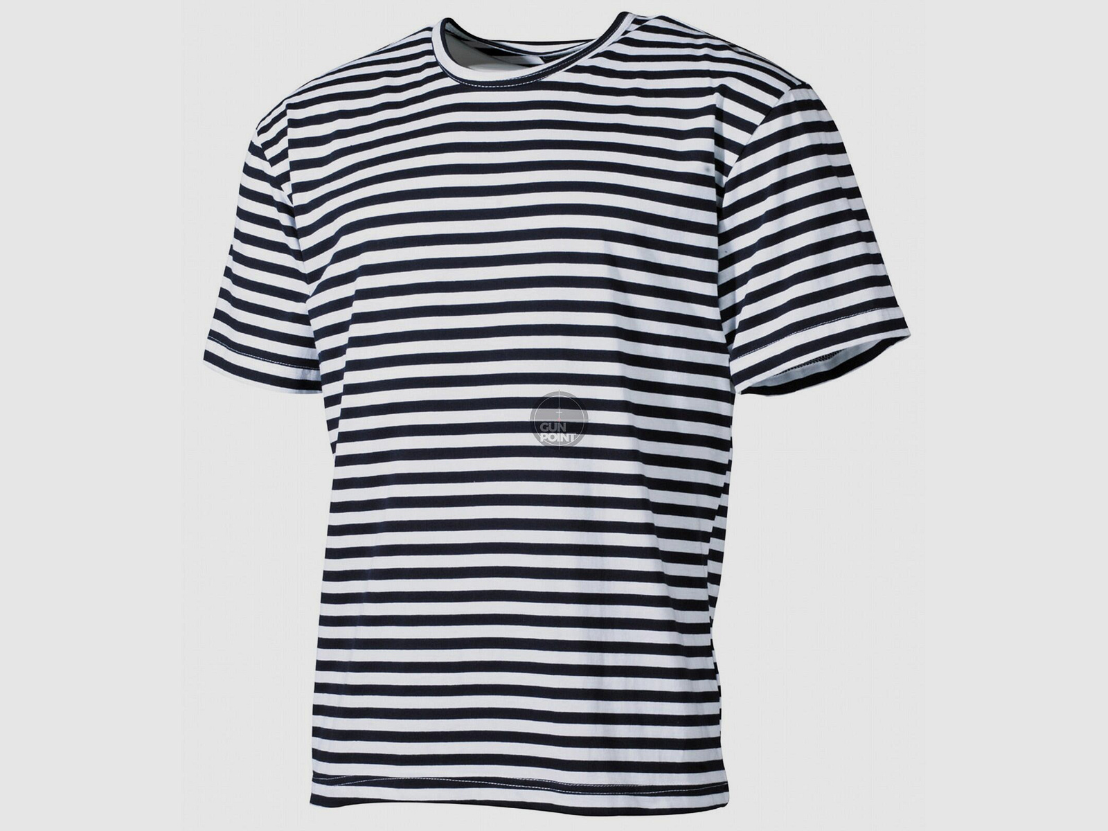 Russ. Marine T-Shirt,wei-blau, halbarm - Gre: XL