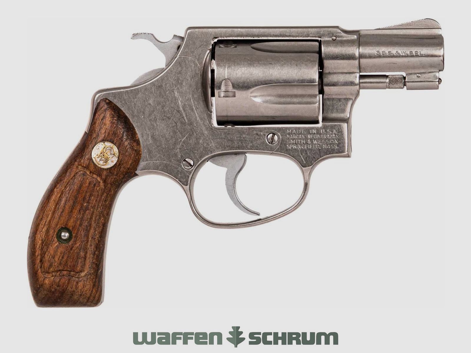 Smith & Wesson 60 .38Special , Holzgriffschalen, LL: 1 3/4 Zoll
