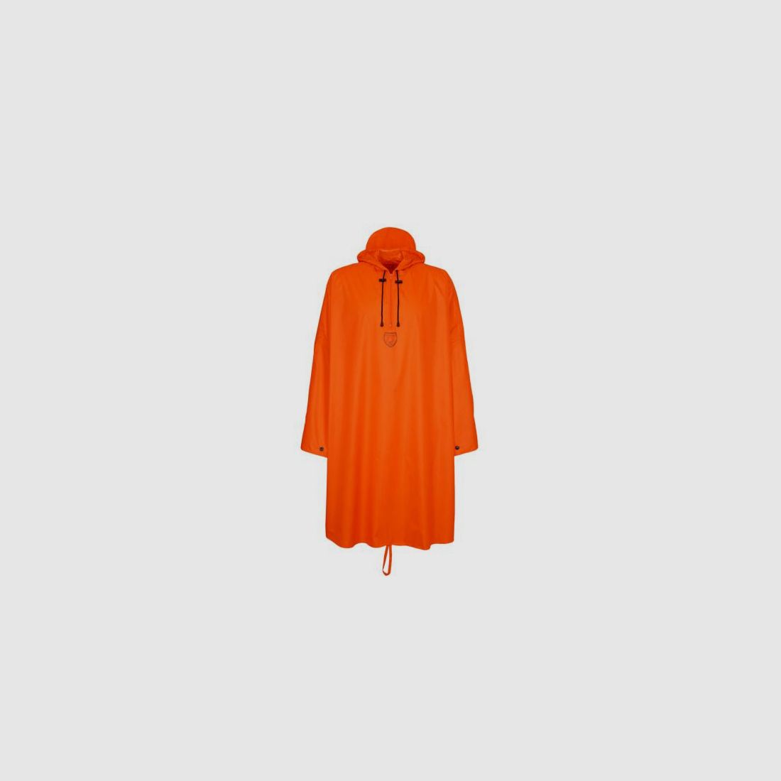 Hubertus rain poncho with hood - neon orange