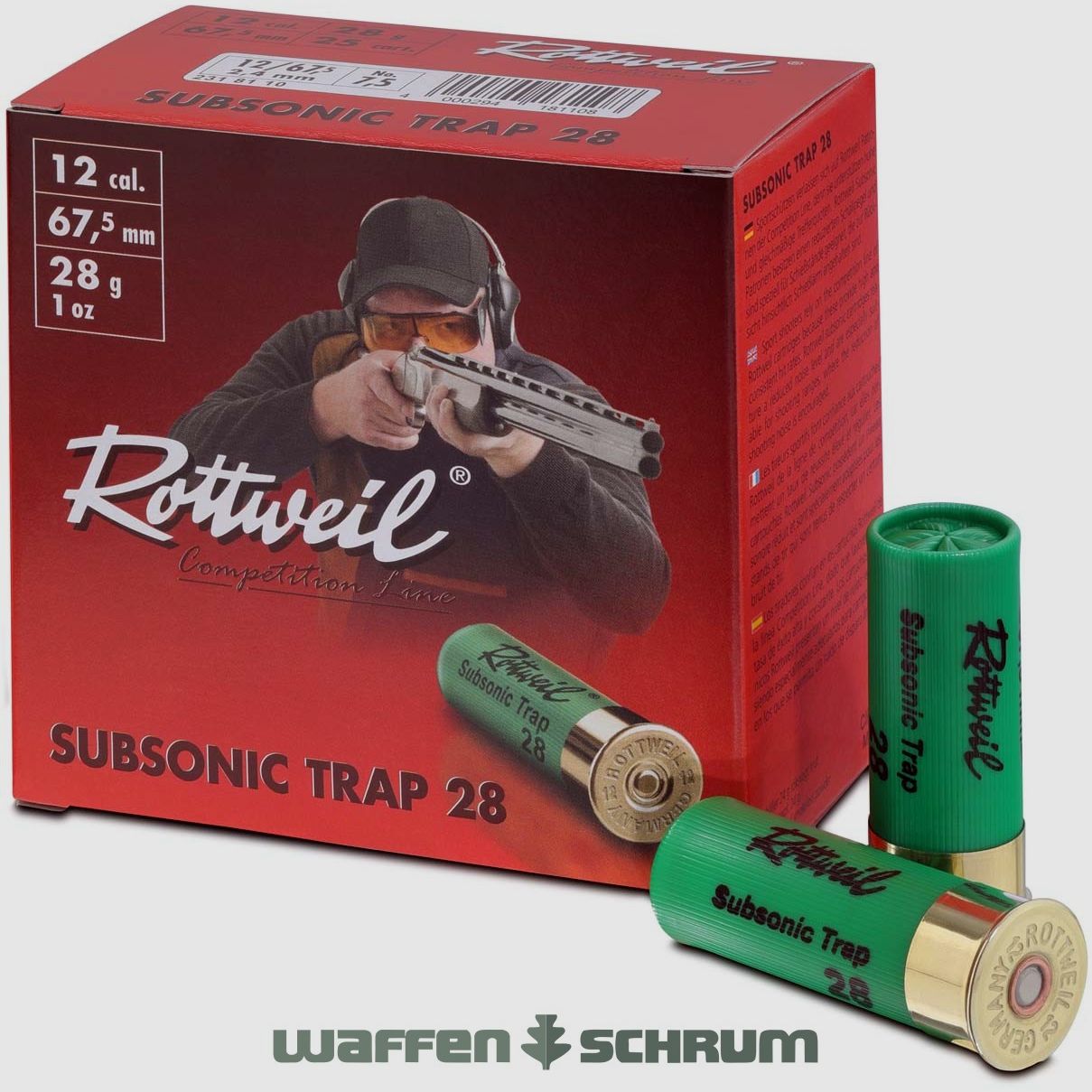 Rottweil 12/67,5 Special Subsonic Trap 28 2,4mm - 28g