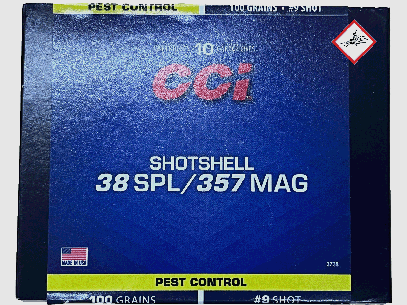 CCI cartouche à plomb .38/.357 MAG # 9 SHOT 100grs