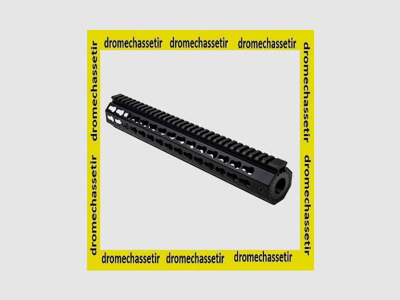 Garde main hexagonal flottant medium avec fixation keymod, 33cm, pour Smith & Wesson MP15